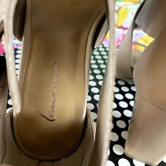 NWOB Lane Bryant Vegan Strappy Block Heel Open Toes Sandals Shoes 9 Wide - Picture 11 of 13